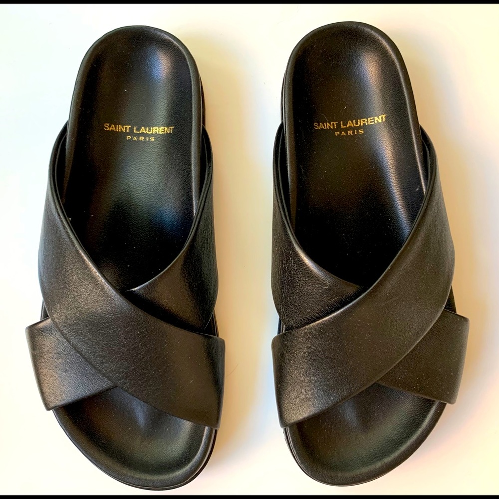 saint laurent “ Jimmy Cross Sandal” slides size 38